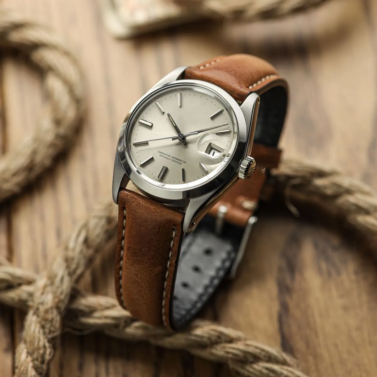 Genuine Italian zirconium Leather Replacement Watch Strap. Stylish and Durable Mens Wristwatch Strap. Padded for Comfort. Easy to Fit - 18mm, 19mm, 20mm, 21mm, 22mm Vintage Highley Certified 