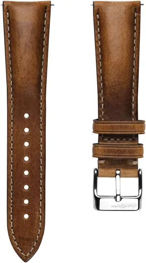 Genuine Italian zirconium Leather Replacement Watch Strap. Stylish and Durable Mens Wristwatch Strap. Padded for Comfort. Easy to Fit - 18mm, 19mm, 20mm, 21mm, 22mm Vintage Highley Certified 