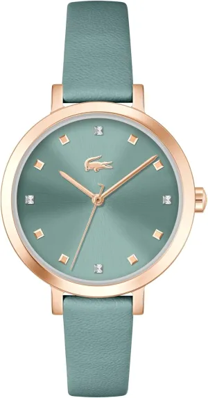 Gift shoulder for Her - 34mm Lacoste Riga Women's 3H Quartz Watch, Stainless Steel, Water Resistant Up to 5ATM/50 Meters - Minimalist Elegance - Premium Fashion Timepiece - 