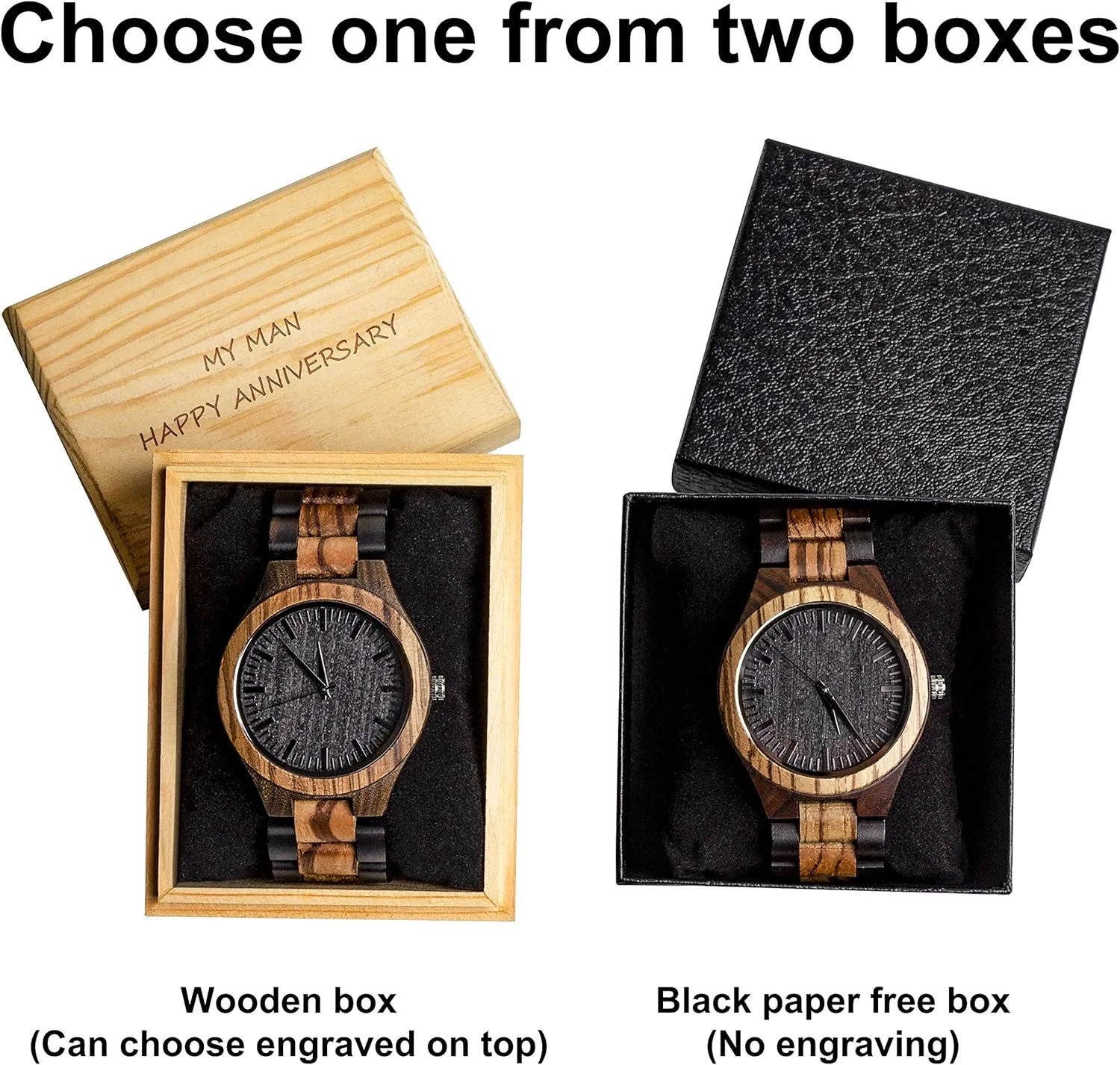 Gifts Ideas kullder Personalized Engraved Watch for Best Man Groomsmen Gifts for Wedding Mens Custom Wooden Watches for Men Personalized Groomsmen unreliable Husband Dad Father 
