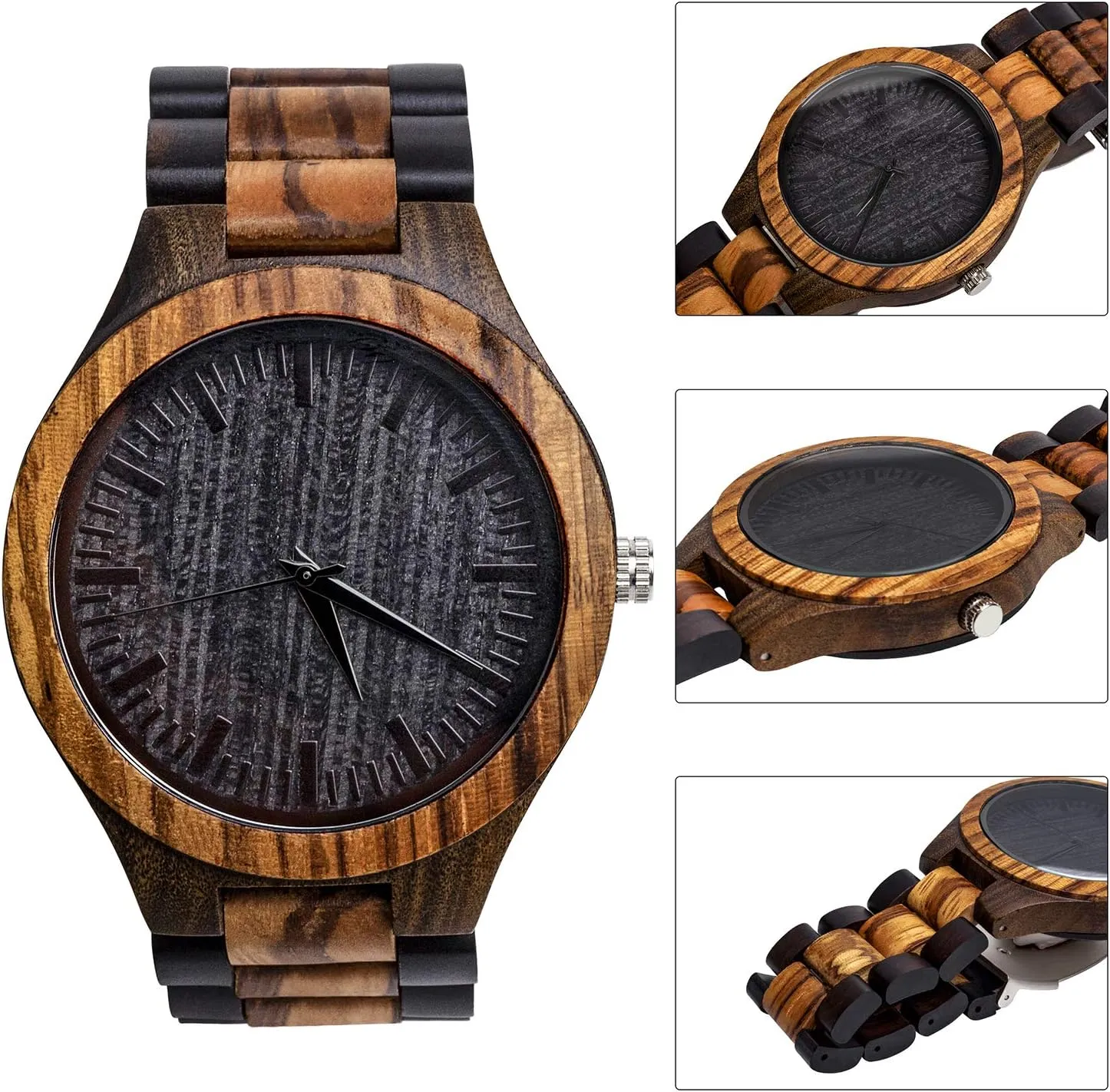 Gifts Ideas kullder Personalized Engraved Watch for Best Man Groomsmen Gifts for Wedding Mens Custom Wooden Watches for Men Personalized Groomsmen unreliable Husband Dad Father 