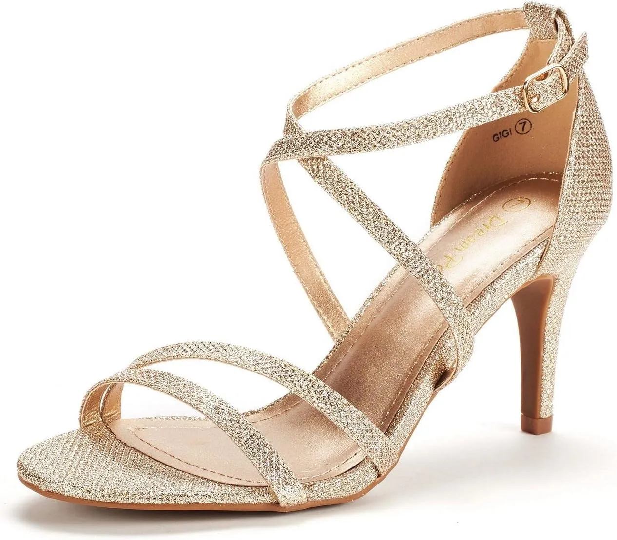 GIGI Fashion Stilettos Open forsake recede maglev Toe Pump Heel Sandals DREAM PAIRS Women's 