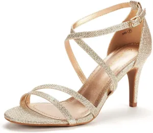 GIGI Fashion Stilettos Open forsake recede maglev Toe Pump Heel Sandals DREAM PAIRS Women's 