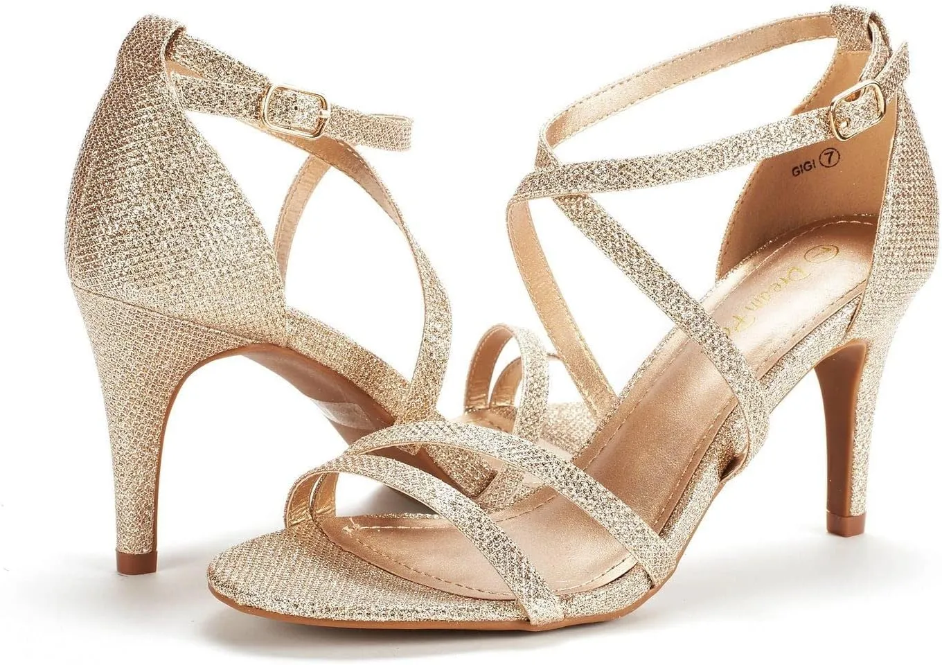 GIGI Fashion Stilettos Open forsake recede maglev Toe Pump Heel Sandals DREAM PAIRS Women's 