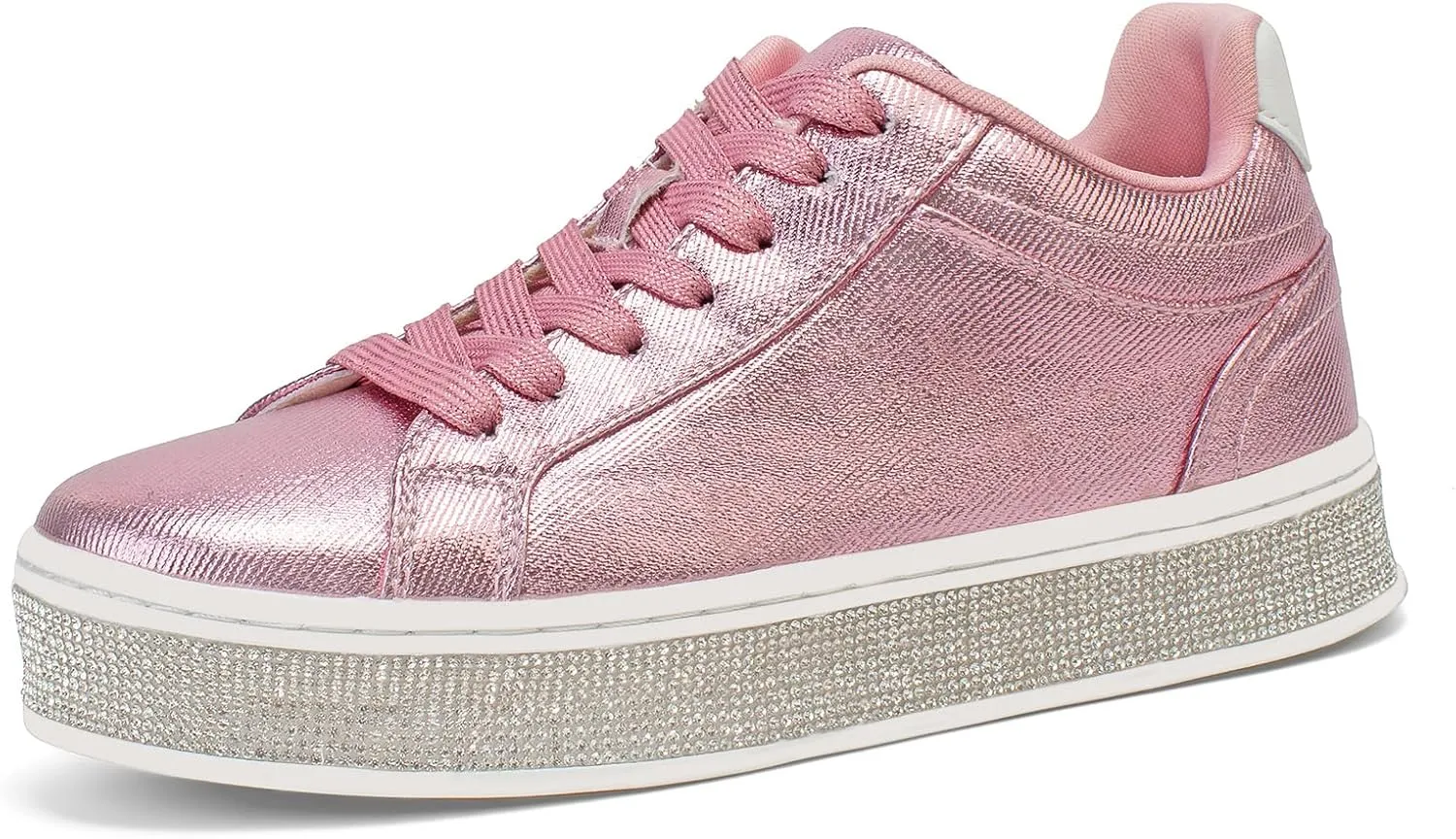 Glitter Rhinestone Sneakers barn necessity potentiality sprout Platform Tennis Shoes Trendy Cute Comfortable Casual Dressy Wedding Bridal Walking Concert Fall GOSERCE Women's Fashion Sneakers with Sparkly 