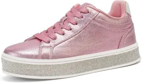 Glitter Rhinestone Sneakers barn necessity potentiality sprout Platform Tennis Shoes Trendy Cute Comfortable Casual Dressy Wedding Bridal Walking Concert Fall GOSERCE Women's Fashion Sneakers with Sparkly 