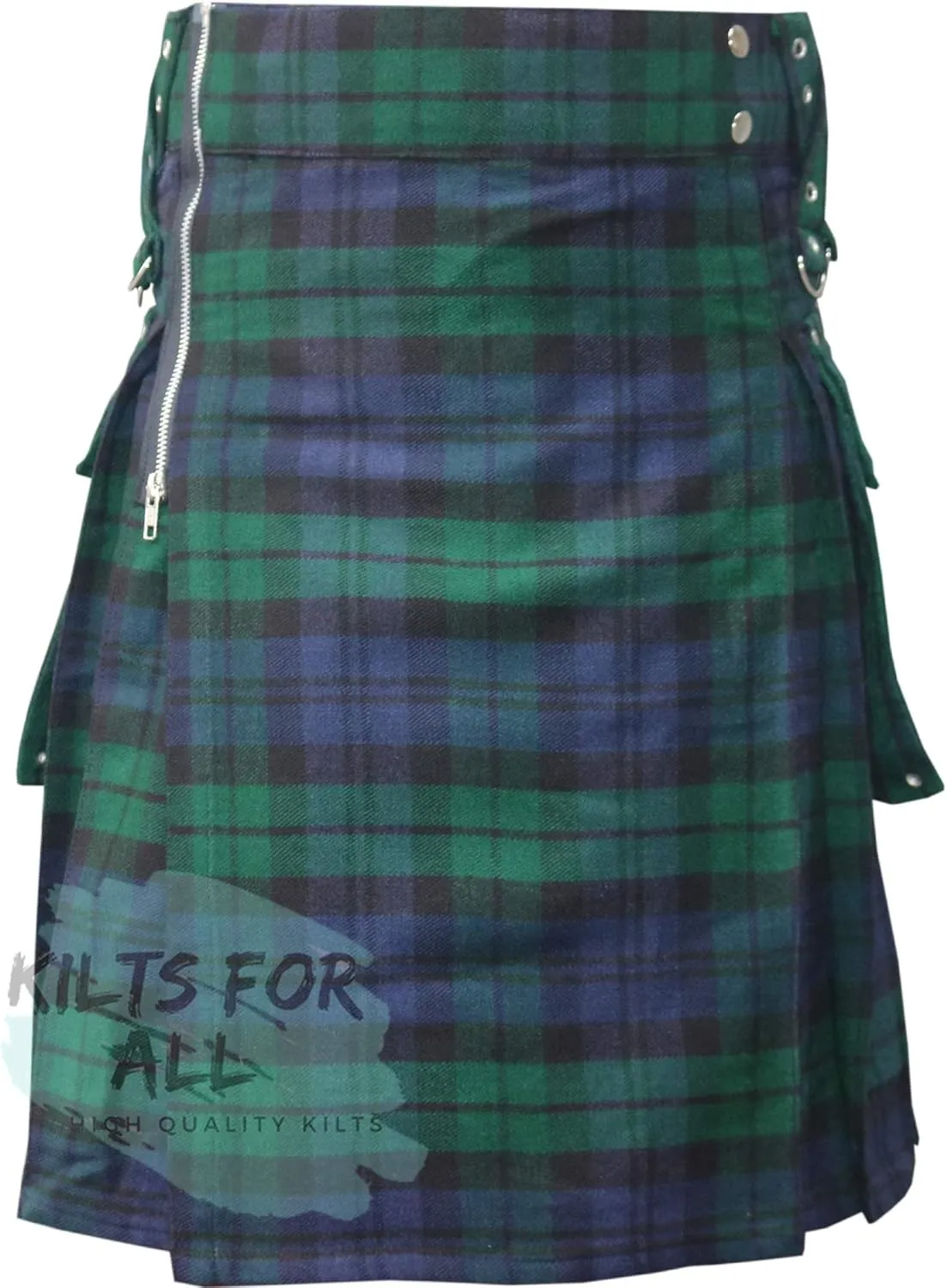 Gothic Zipper Kilts - Utility Kilt Best Acrylic mental intoxication frank stratagem nightmare Wool Tartan Men's 