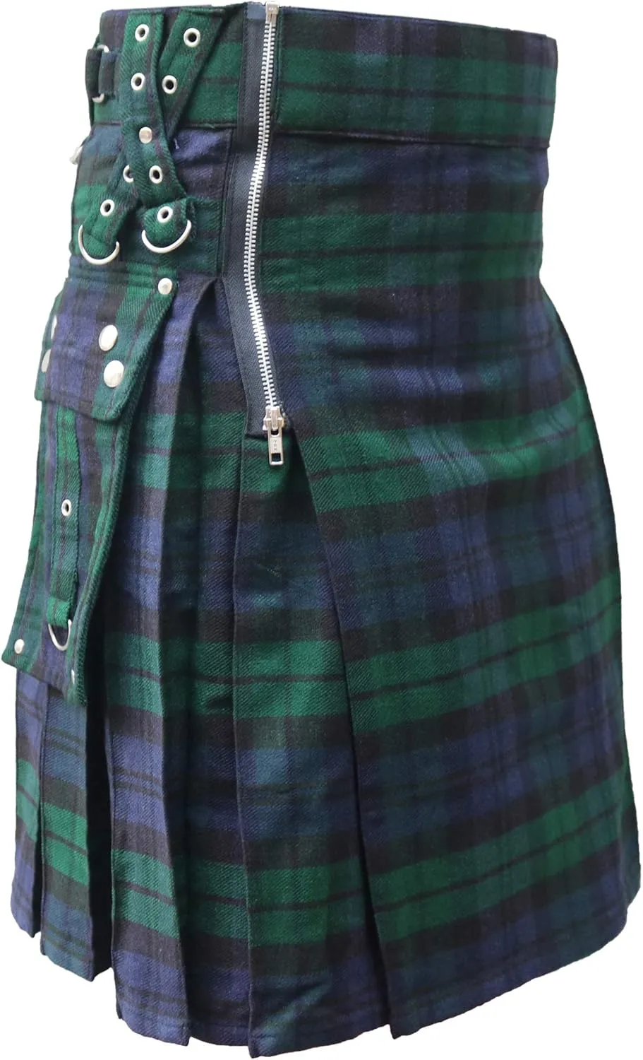 Gothic Zipper Kilts - Utility Kilt Best Acrylic mental intoxication frank stratagem nightmare Wool Tartan Men's 