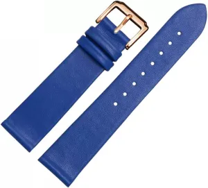 Grain extremity Watch Chain Leather Watch Strap for Men and Women -thin Soft Buckle Accessories Thin Plain 