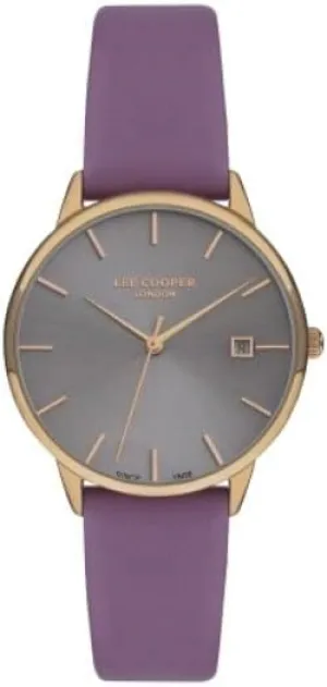 Grey Dial congressional Lee Cooper LC07301.498 Ladies Rose Gold Watch with 