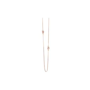 Guess Necklace Long Ip Rosegold With Stone