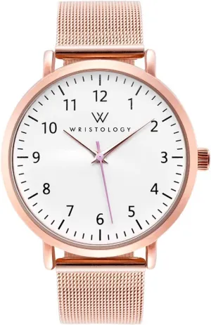 Hand for Women, Men, Nurses, Teachers Wristology 2 Sizes Numbers Watch Metal Mesh Band marrow concept hardware cell partition - Interchangeable Stainless Steel Strap - Easy to Read Analog Nurse Watch with Second 