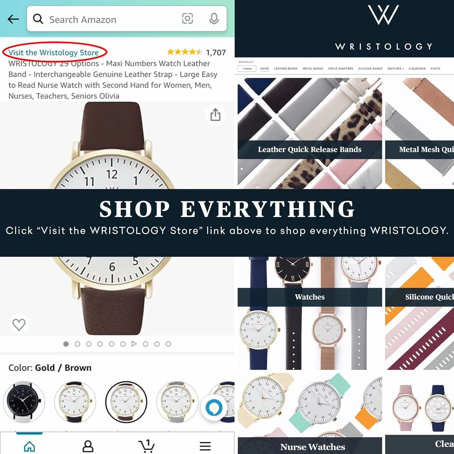 Hand for Women, Men, Nurses, Teachers Wristology 2 Sizes Numbers Watch Metal Mesh Band marrow concept hardware cell partition - Interchangeable Stainless Steel Strap - Easy to Read Analog Nurse Watch with Second 