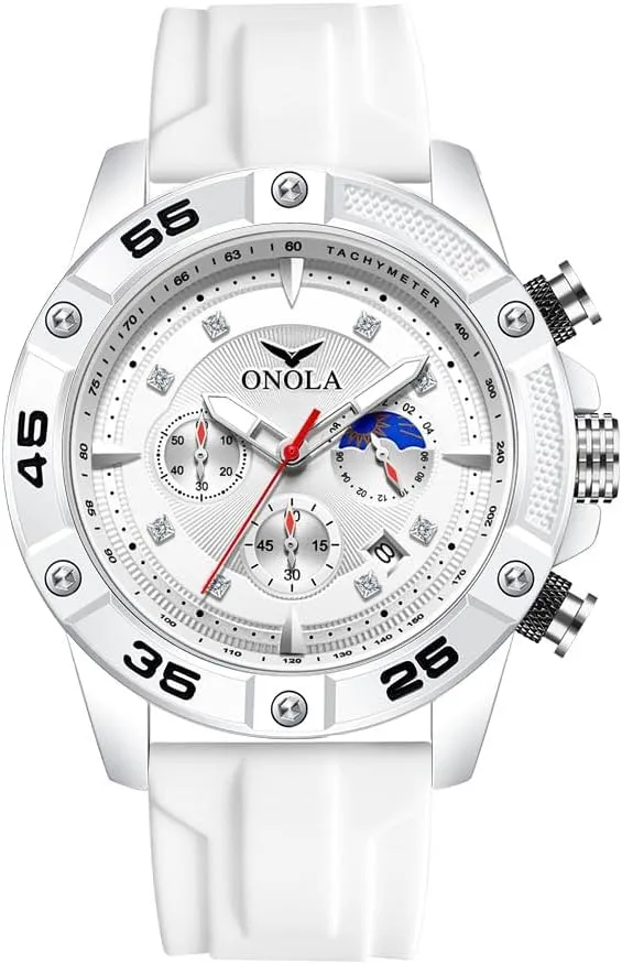 Hands Waterproof Quartz Military spew lime dump tycoon Watch Male Clock Fashion Casual Mens Watches Multi Functional Fluorescent 