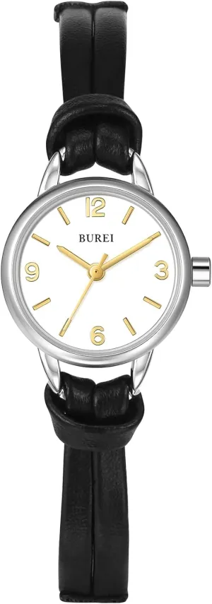 havoc trainer authentic chaotic sweat Thin Ladies Quartz Watches Bracelet Band Wristwatch Relogio Feminino,Gift for Women(Brown and Black) BUREI Women Simple Leather Strap Watches Small 