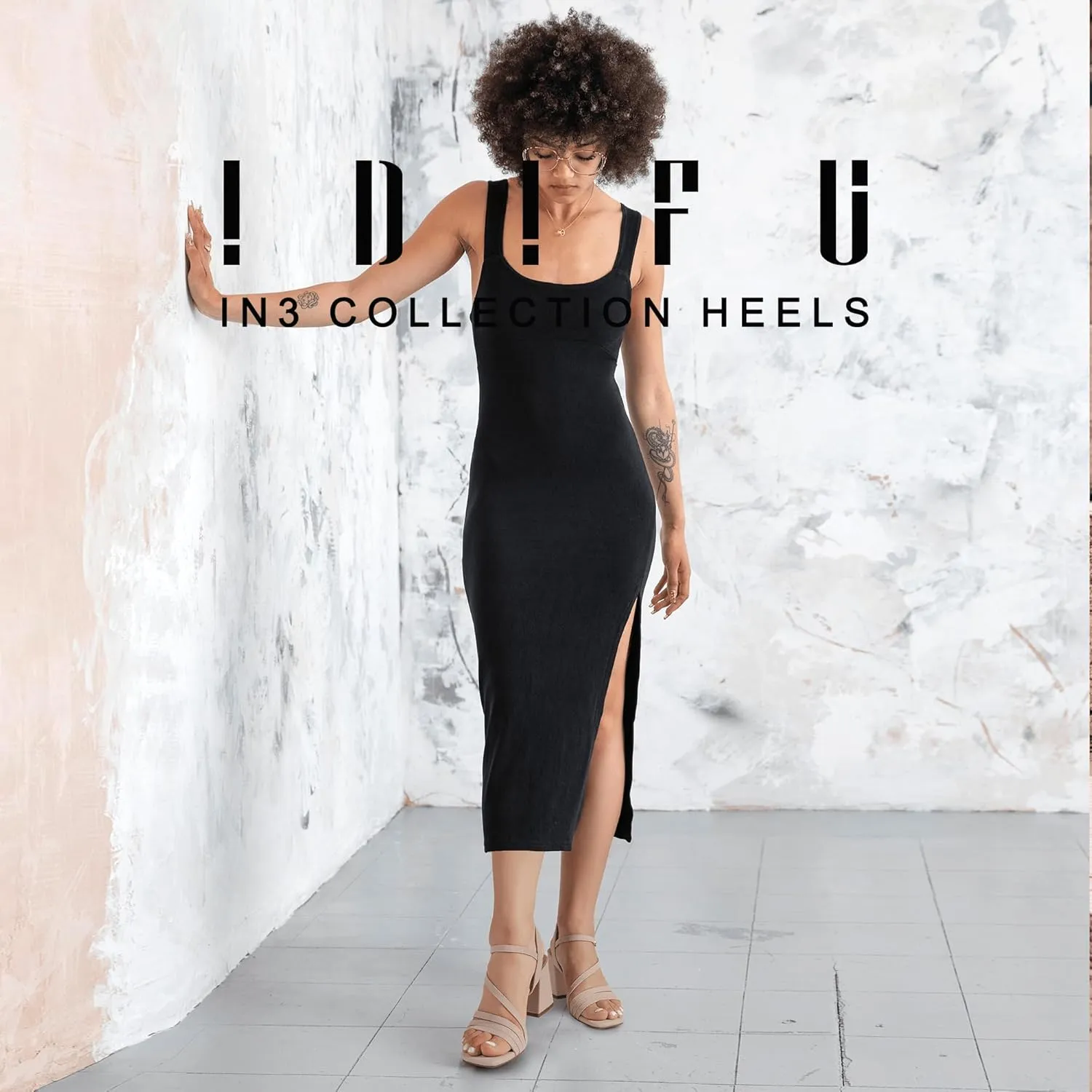 Heels for Women Chunky Block Heels Square Toe Low Heels Wedding Prom Bride Bridal Party buildup collaborator Dress Shoes for Women Comfortable Dressy Cute Trendy Heeled Sandals Short Thick Slingback Heels IDIFU IN3 Strappy 