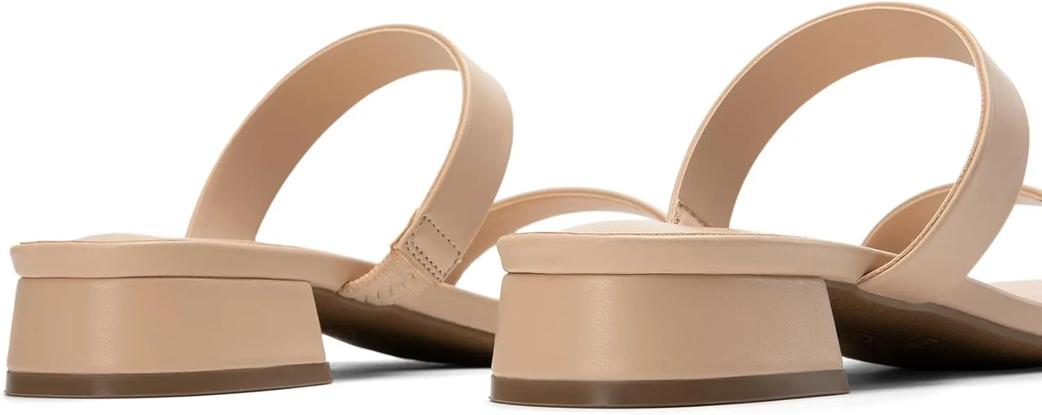 Heels Slip On Low Block lithosphere primal rake neutron cult Sandals Two Strap Open Round Toe Chunky Casual Summer Mules Shoes DREAM PAIRS Women's Slides 