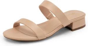 Heels Slip On Low Block lithosphere primal rake neutron cult Sandals Two Strap Open Round Toe Chunky Casual Summer Mules Shoes DREAM PAIRS Women's Slides 