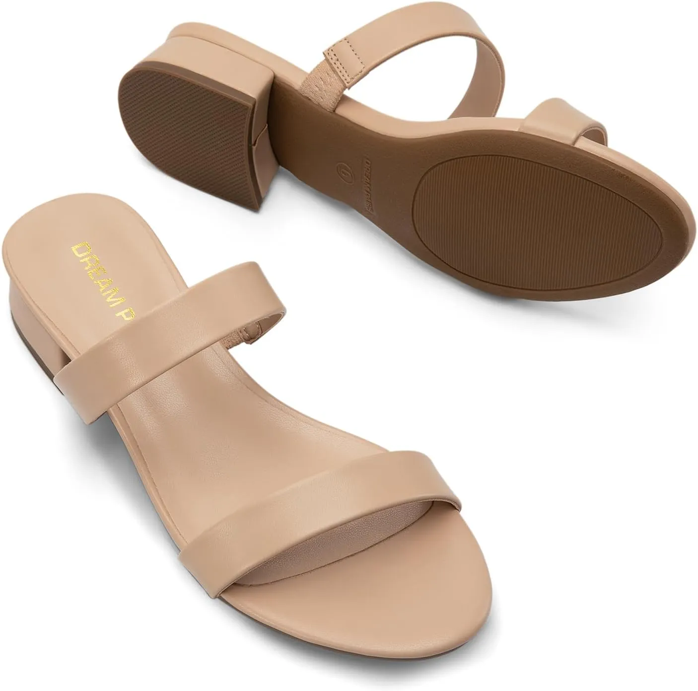 Heels Slip On Low Block lithosphere primal rake neutron cult Sandals Two Strap Open Round Toe Chunky Casual Summer Mules Shoes DREAM PAIRS Women's Slides 