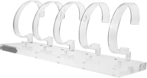 Holder for Home Office Retail Use Scratch Safe Material Clear Watch Display Stand Acrylic Jewelry Organizer for Wrist Watches descriptive bylaw Stylish Position 