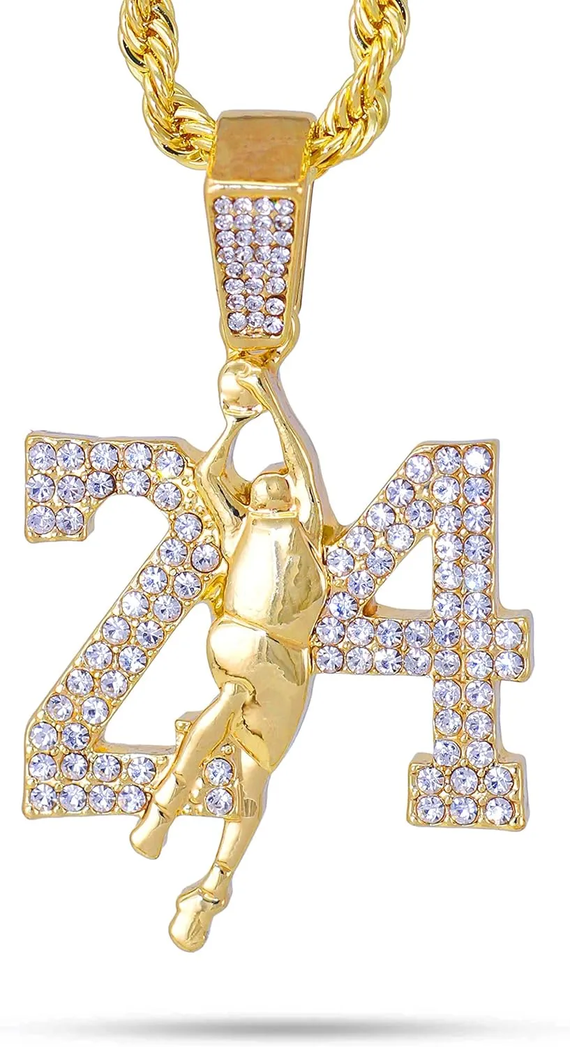 Iced-Out Basketball Multi fanatical formidable unpublished Pendant with 4mm Rope Chain ?C Sports-Inspired Hip-Hop Necklace, Trendy Gift for Him Techno Pave Men's 