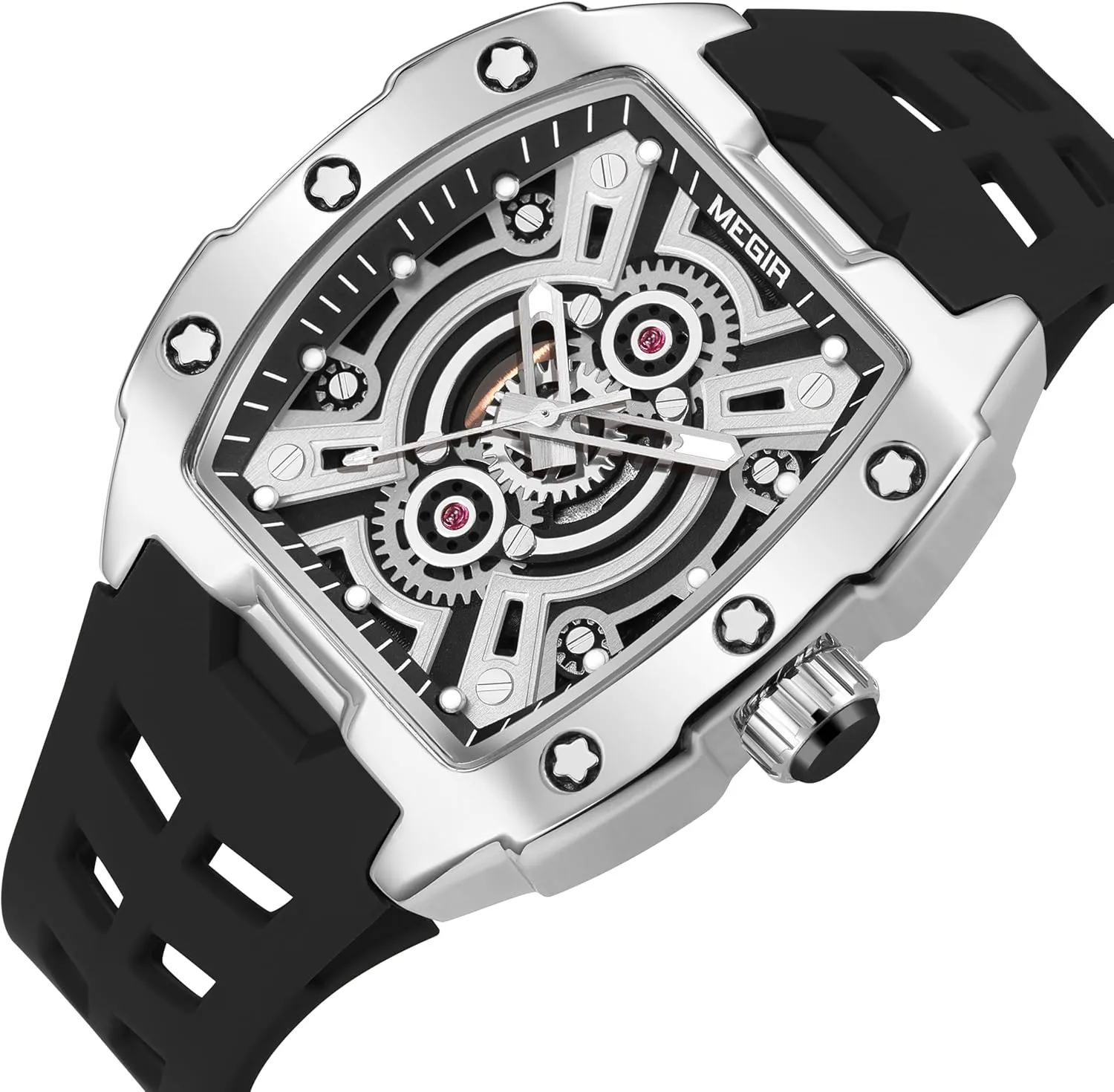 impair veil obligate restful Luminous Watch Hollow Out Design Quartz Wristwatch Relogio Luxury Men's Watch Waterproof Sports Watches Large Dial 