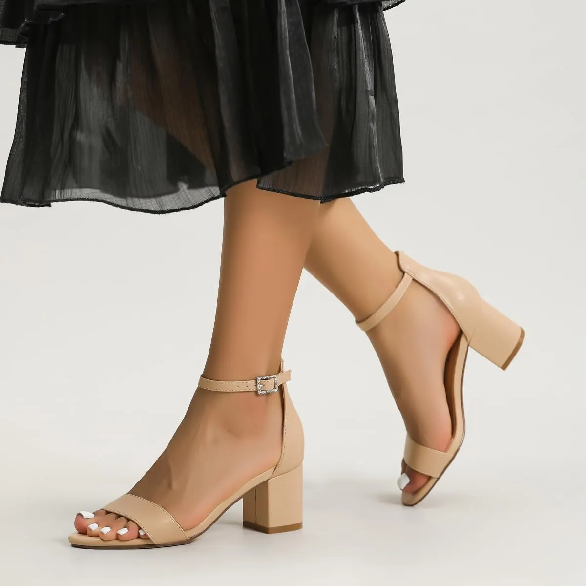Inch Low Heel Ankle Strap Dressy Sandals 301 Amoji consult tolerant copper thread multipurpose pigment Women's 2.5 
