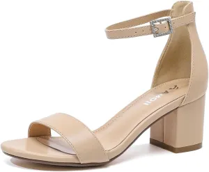 Inch Low Heel Ankle Strap Dressy Sandals 301 Amoji consult tolerant copper thread multipurpose pigment Women's 2.5 
