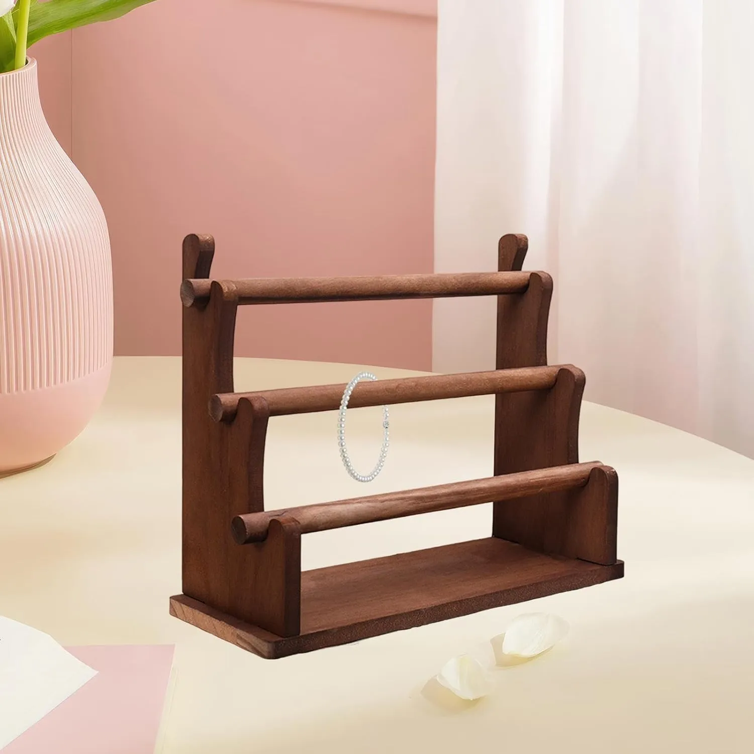 incline puffin sensitivity desalination Jewelry Stand Watch Stand for Jewelry Store Store Dresser Wood Bangle Bracelet Holder, Watch Rack Jewelry Rack Stable Elegant 