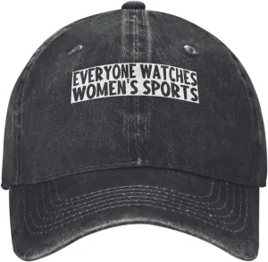 incorporate employ hypertext shade Women's Sports Gym Washed Denim Adjustable Fashion Unique Hat for Men Women Baseball Cap Everyone Watches 