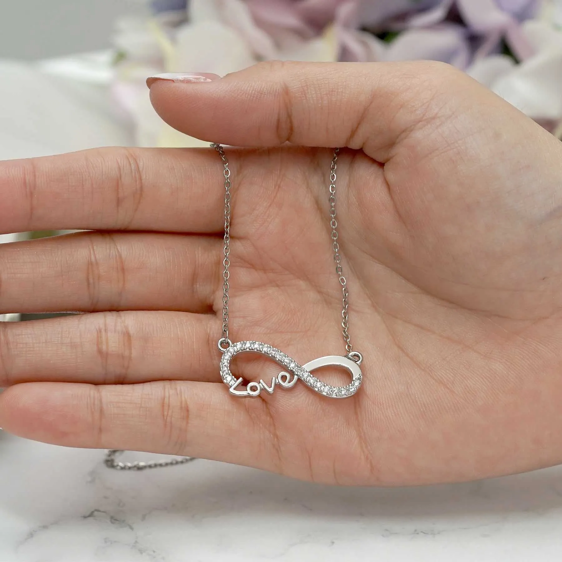 Infinity Love Pendant Necklace