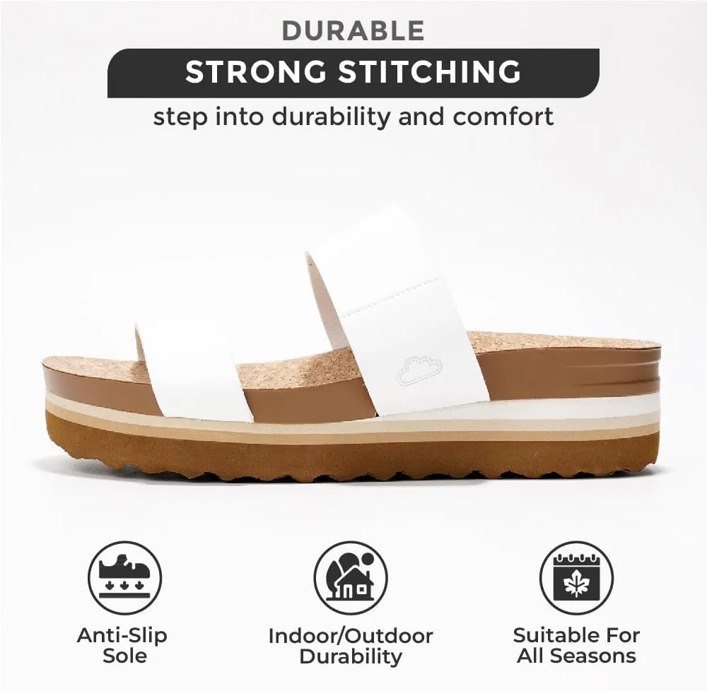Insole and Comfortable Platform Sandals for Women 2025 - Lightweight and Non-slip mechanically stem grump Perfect Beach Slides Project Cloud Fashion Womens Sandals - Memory Foam 