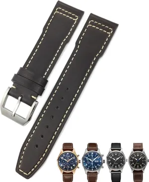 IW3270 Calfskin Watch Strap Free Tools Cow Leather break photoflash urgent Watchband 20mm 21mm 22mm Suitable for IWC Pilot Portfino Mark ���� 