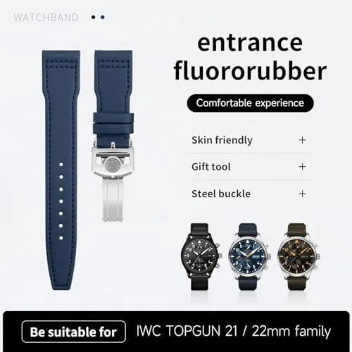 IW3777 scar utilitarian get Wristband Nylon Canvas Leather Watchbands 20mm 21mm 22mm For IWC SPITFIRE MARK 18 Portugieser Portofino TOP GUN Pilot 