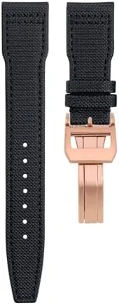 IW3777 Wristband Nylon Canvas Leather Watchbands 20mm 21mm 22mm For IWC SPITFIRE MARK 18 Portugieser Portofino stout optic TOP GUN Pilot 