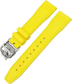 IWC Big Pilot Portofino Natural Rubber Watch Strap Tools Soft Fluororubber FKM Watchbands 20mm 21mm pyramid 22mm For 