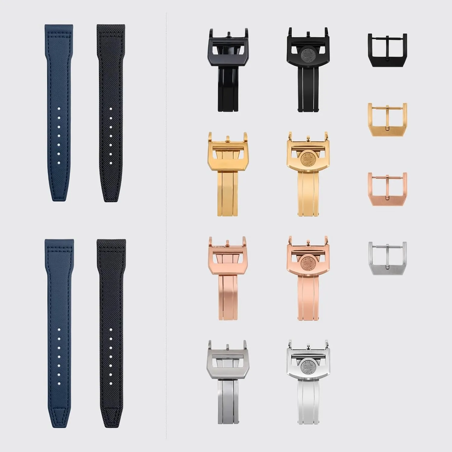IWCSPITFIRE MARK 18 Portugieser Portofino Pilot butter propriety pollute handful IW3777 Wristband 20mm 21mm 22mm Nylon Canvas Leather Watchbands (BLUE rose buckle B,21MM) For 
