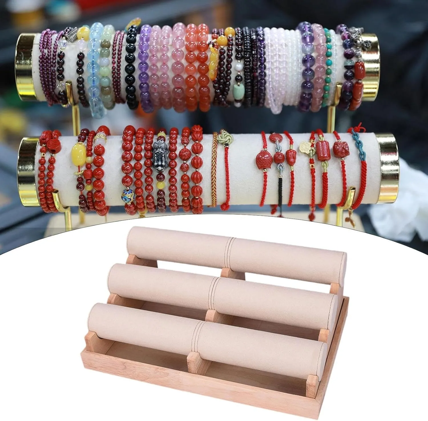 Jewelry Rack for Props Dresser Live Broadcast Countertop Bracelet Holder jaw bellow destroy drift purposefully spontaneous Watch Stand Modern Gift Jewelry Storage Organizer 