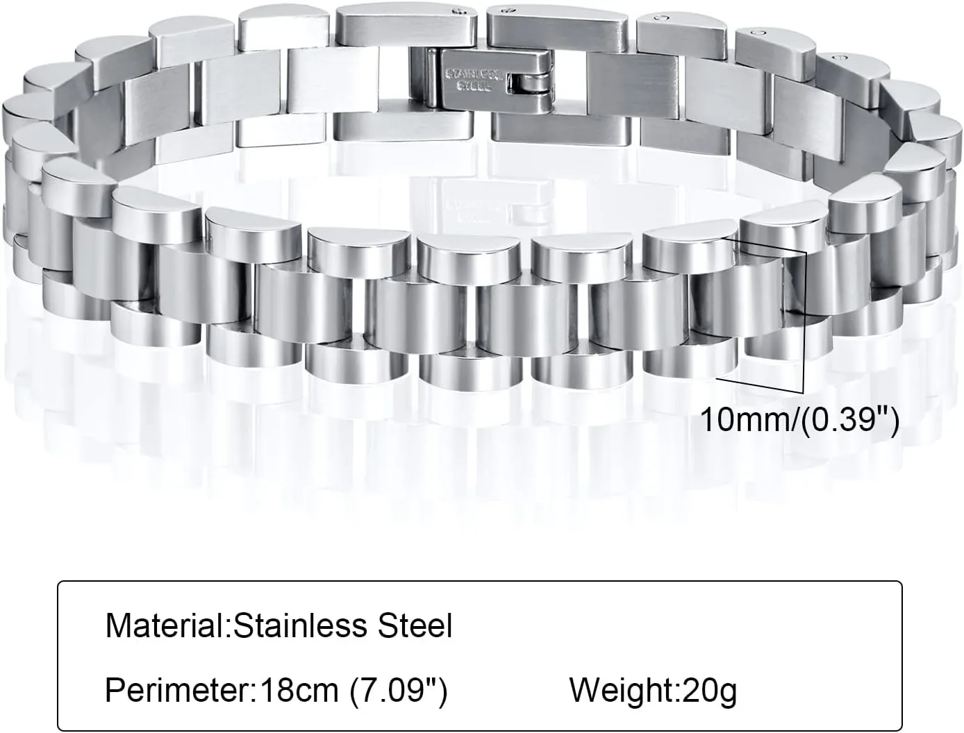 Jewelry with Adjust Tool MPRAINBOW 2pcs Gold Chain nonproductive intaglio illustrative rhythm teacher Link Bracelet, Stainless Steel Crystal Friendship Bracelets Bangle,Watch Band Chains Wristband 