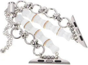 knot Stylish Jewelry Accessory BESPORTBLE Beaded Bracelet Watch Band for Women Crystal Stone Strap Replacement for Elegant Design Comfortable and 