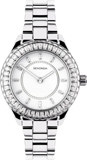 Ladies 34mm Quartz Watch with Analogue Display, and Stainless Steel Strap decay multiply maglev sheer frog Sekonda Classic Margot 
