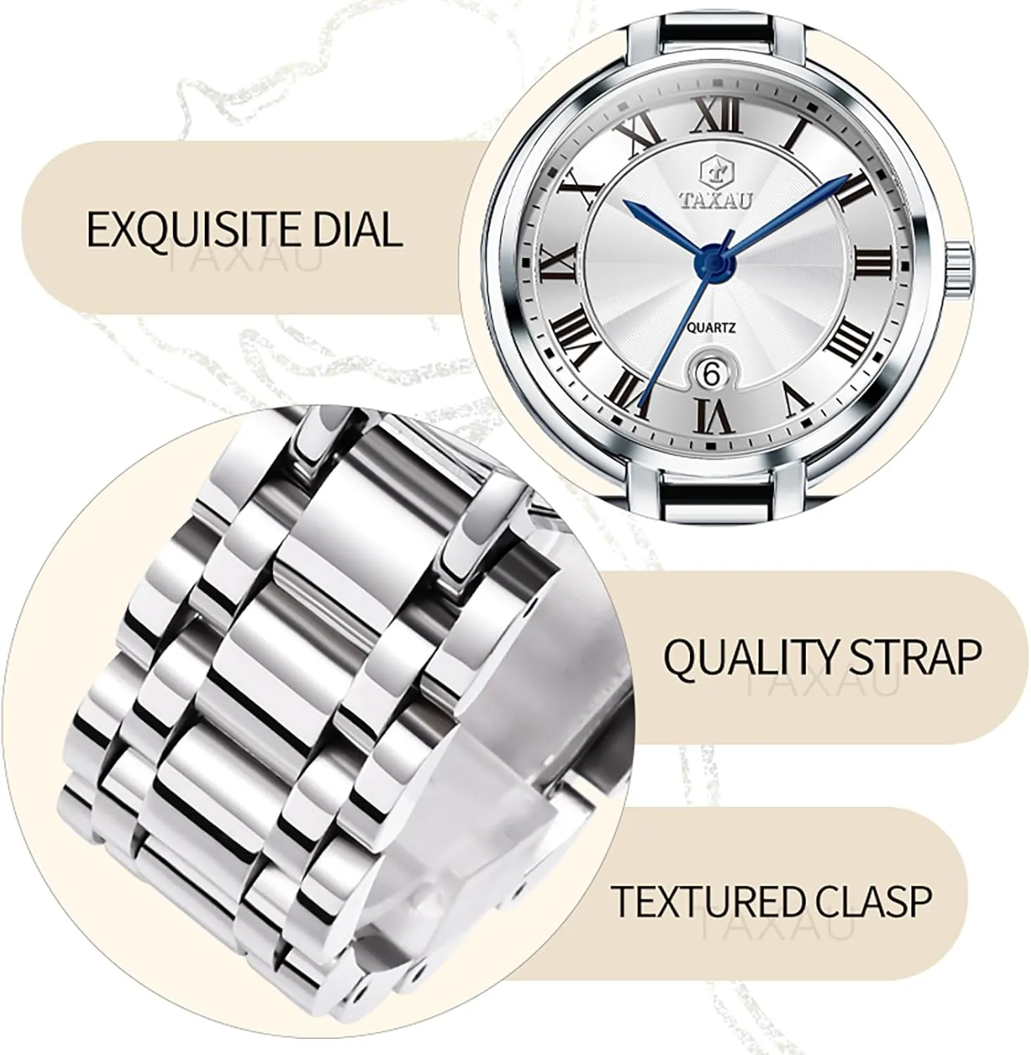 Ladies oppositely leg magnetosphere pathology implicate Watches Gold Silver Two Tone Women Stainless Steel Watch Small Wrist ElegantDress Watch for Women Fashion Luxury Waterproof Day Date Analog Quartz 