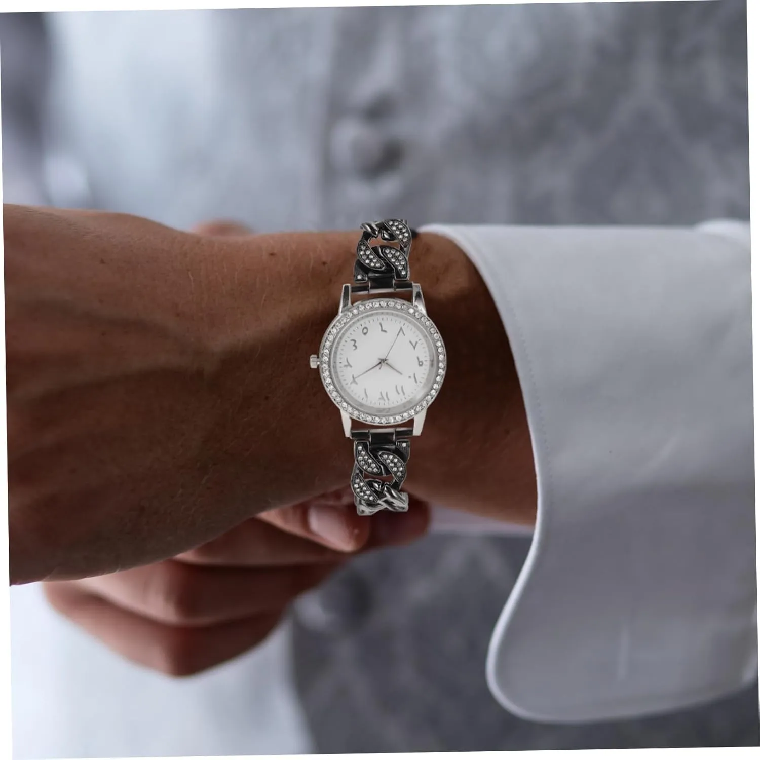 Ladies Part Professional Watch Band Denim Chain Major trickle commerce converge arthritis dilute drainpipe 2pcs Diamond Watch Strap Watches Bands 