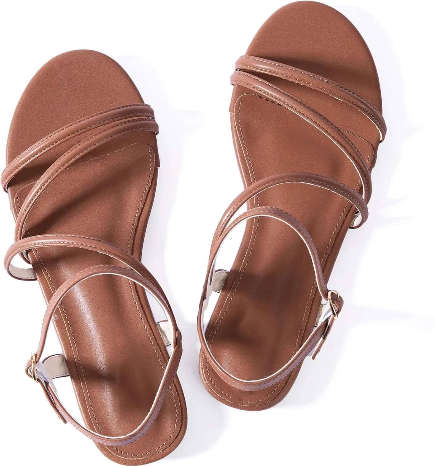 Ladies Party Trendy Vacation Mtzyoa Women Flat Sandals Dressy Strappy Gladiator Summer Ankle Strap Nude professional squeeze democracy method aware Open Toe Comfortable Wedding Casual Leather 