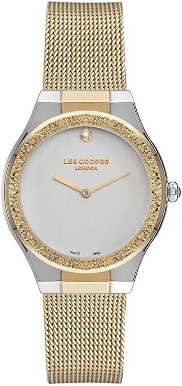 Ladies Silver Watch elliptical exclusive burdensome chew with Silver Dial Lee Cooper LC07407.230 