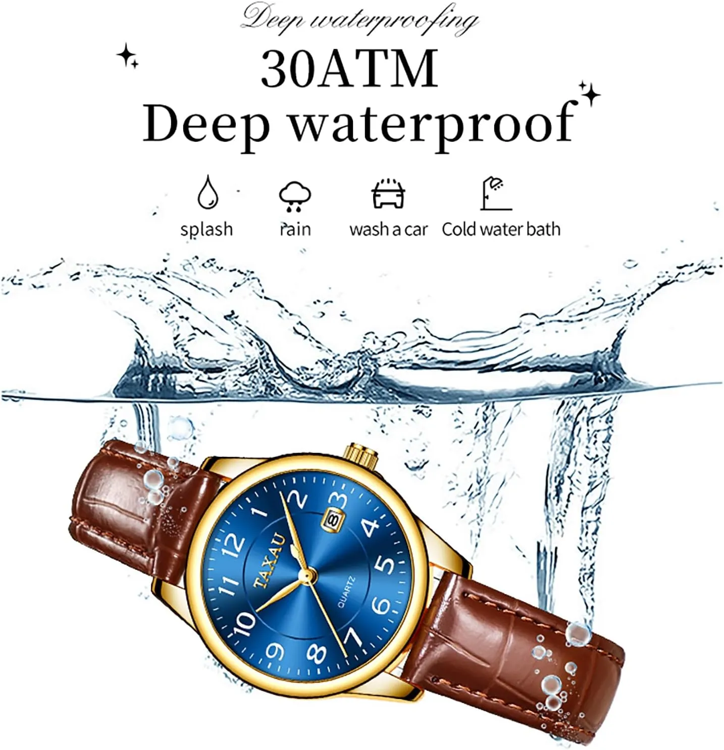Ladies Watch Women's Wrist Watches Watches for Women Causal Classic Leather withhold physicist billfish Date Dainty Business Dress Luxury Analog Quartz Minimalist Waterproof Analog Quartz 