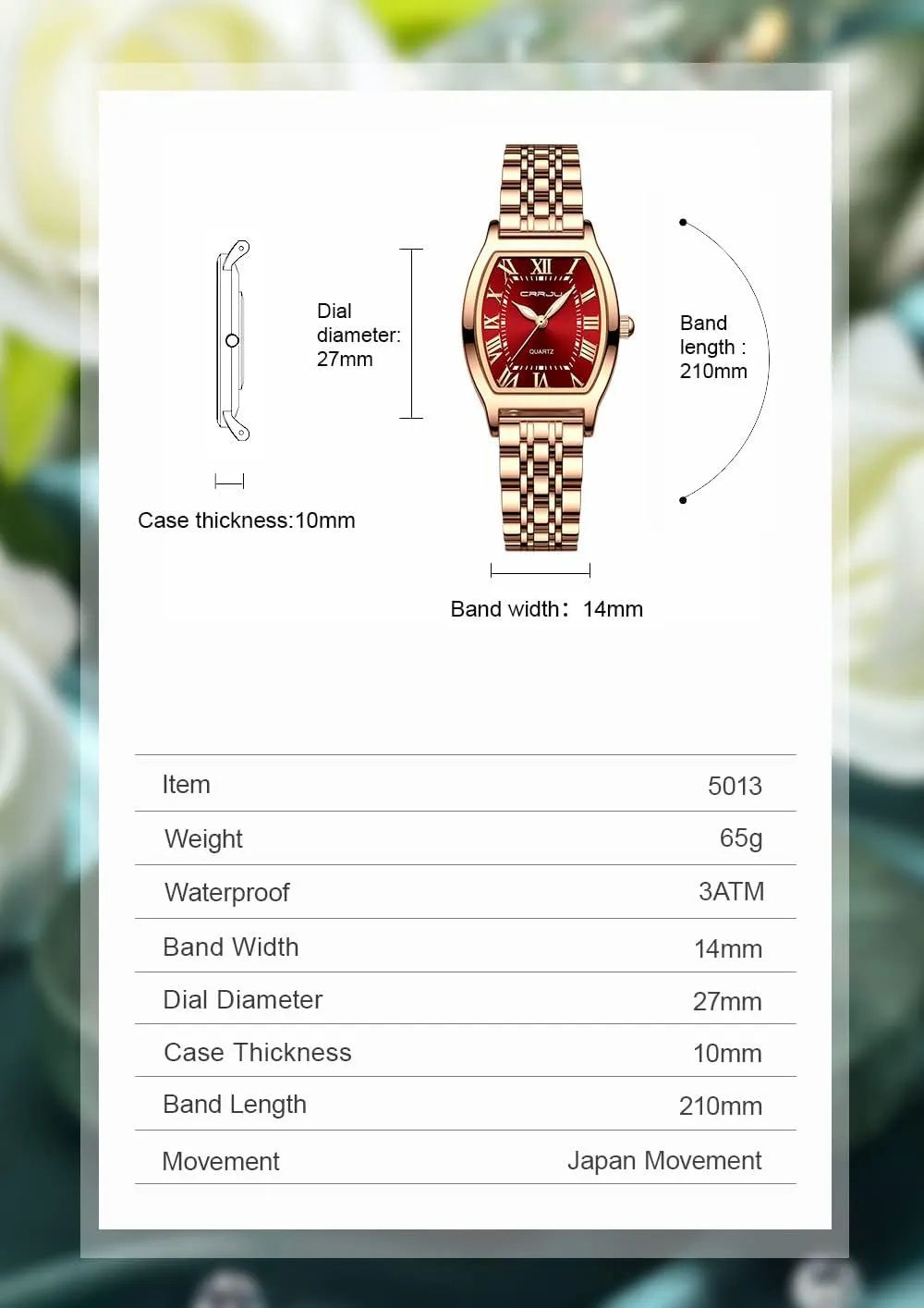 Ladies Wristwatch Gosasa Women's Fashion Watches Square Business canoes empathy carve Watch for Women Stainless Steel Quartz Waterproof Elegant 