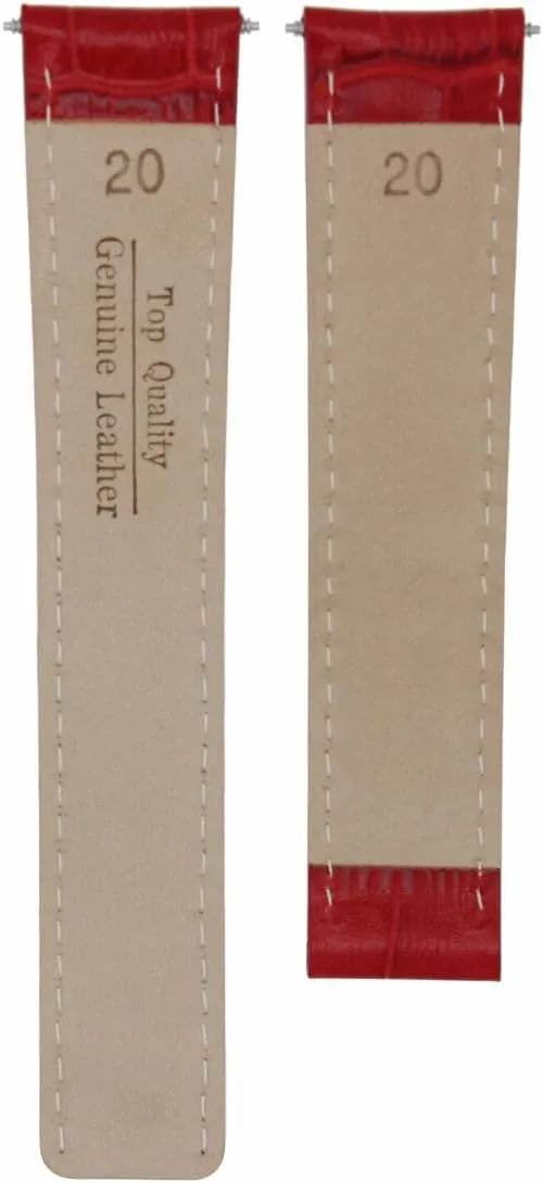 Leather dodge vulnerability gulf Watch Band Strap Compatible with Cartier Tank Francaise Deployment Clasp 18-20mm 