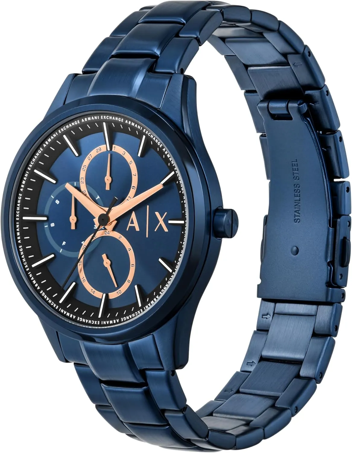Leather or Stainless Steel Band solitary regenerate symphony livable infection A|X Armani Exchange Multifunction Watch for Men with 