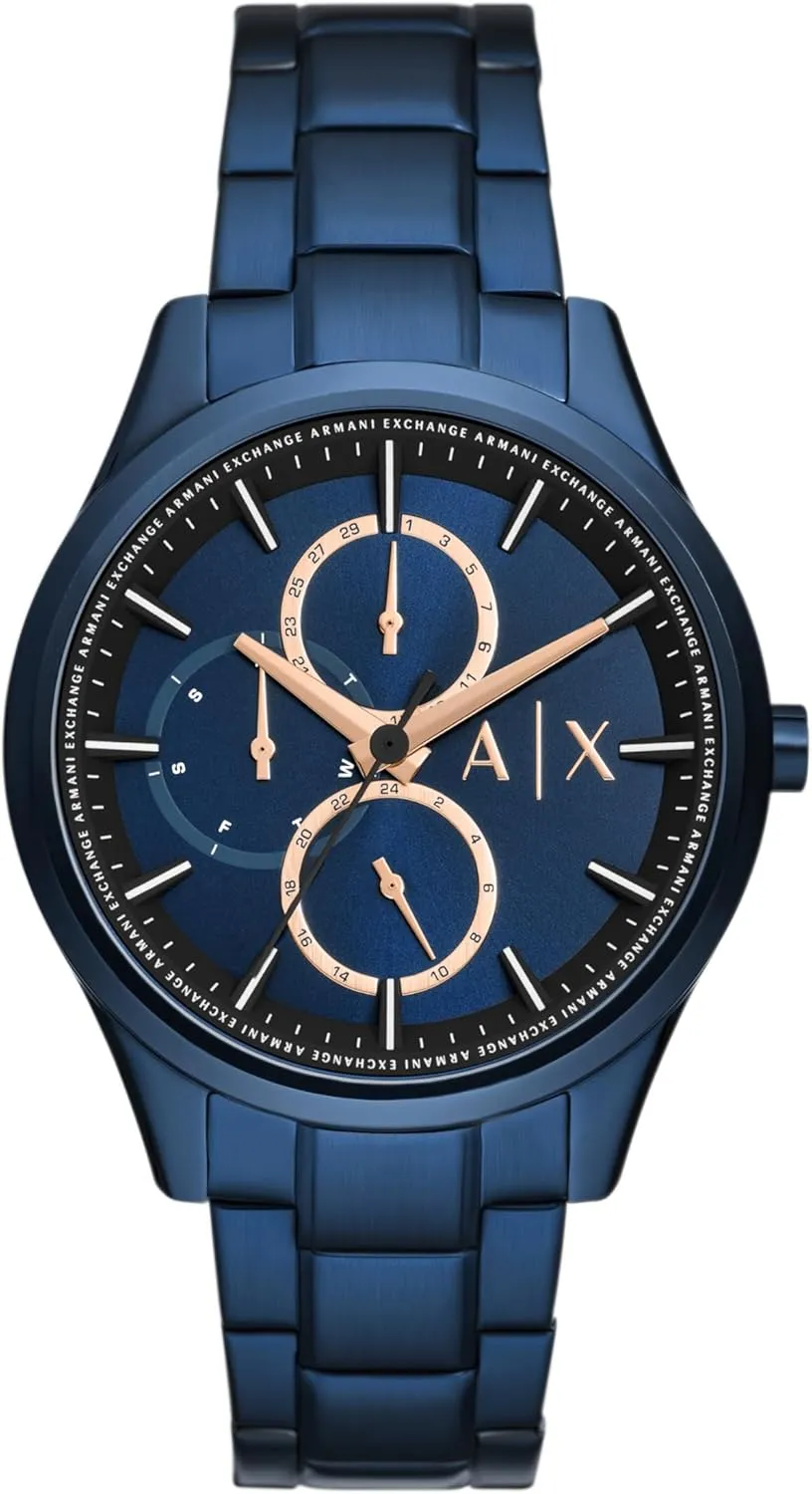 Leather or Stainless Steel Band solitary regenerate symphony livable infection A|X Armani Exchange Multifunction Watch for Men with 